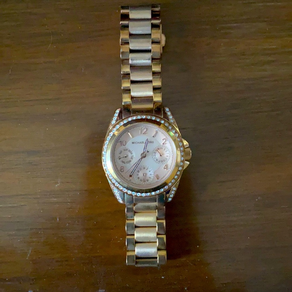 Michael Kora Rose Gold watch.